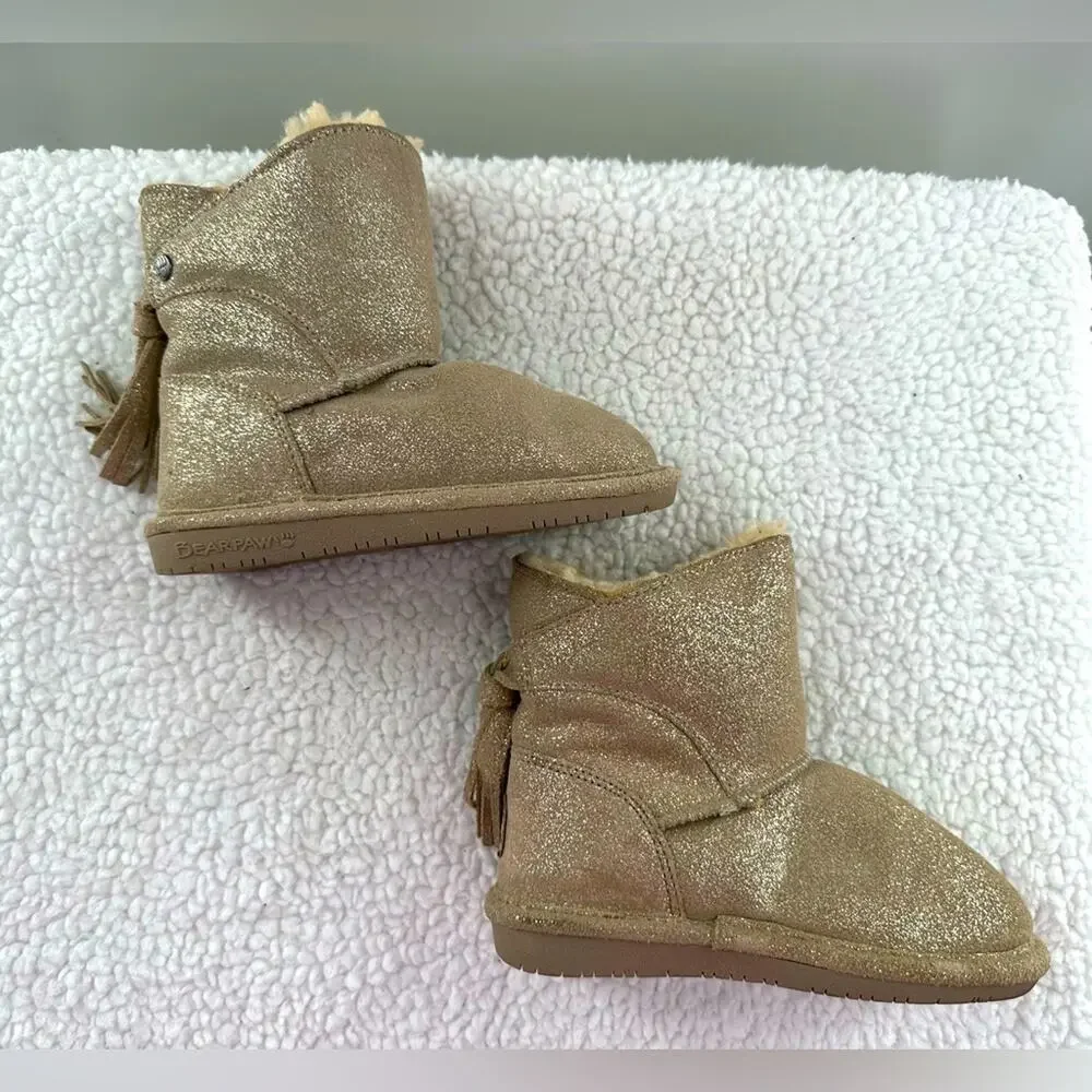 BearPaw gold glitter